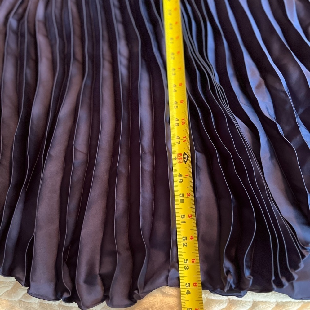 DKNY Sleeveless Pleated Maxi Dress Color block Size 6 NWT Formal, Wedding, - Picture 6 of 12